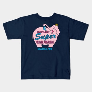 Pink Elephant Car Wash Kids T-Shirt